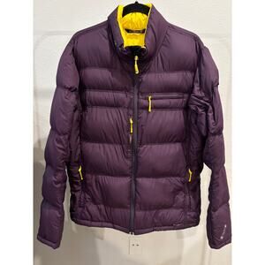 Stoic Down Filled Puffer Jacket Mens Size Large 750FP Purple